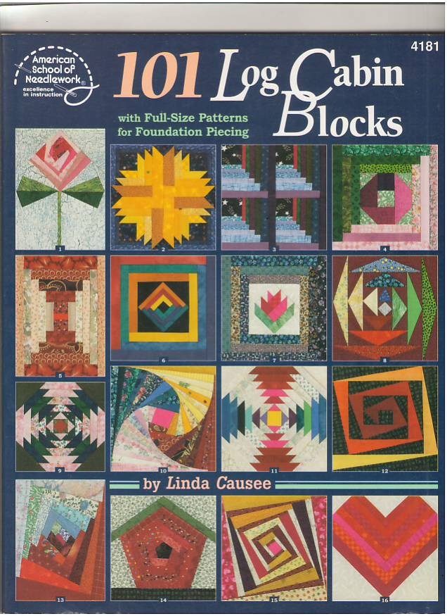 Image for 101 Log Cabin Blocks with Full-size Patterns for Foundation Blocking