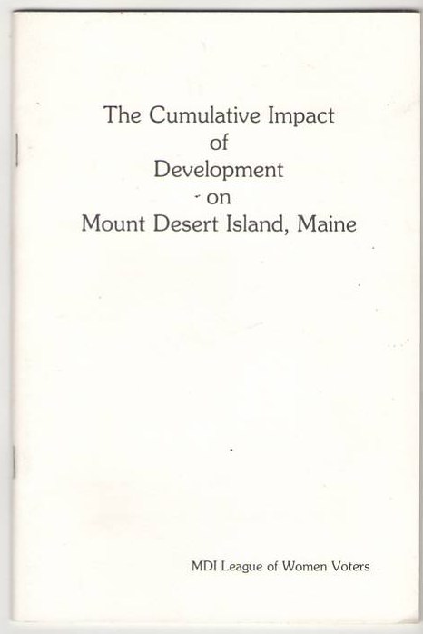 Image for The Cumulative Impact of Development on Mount Desert Island, Maine