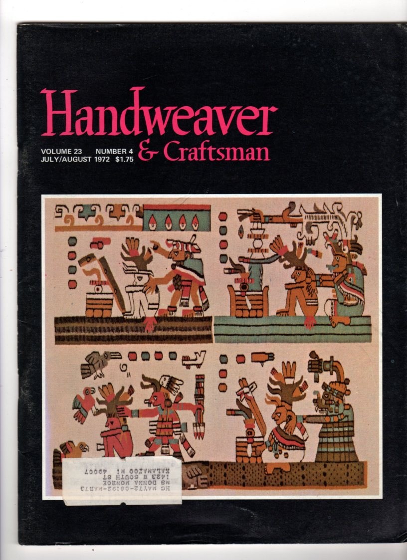 Image for Handweaver & Craftsman July/Augus 1972, Volume 23, No 4