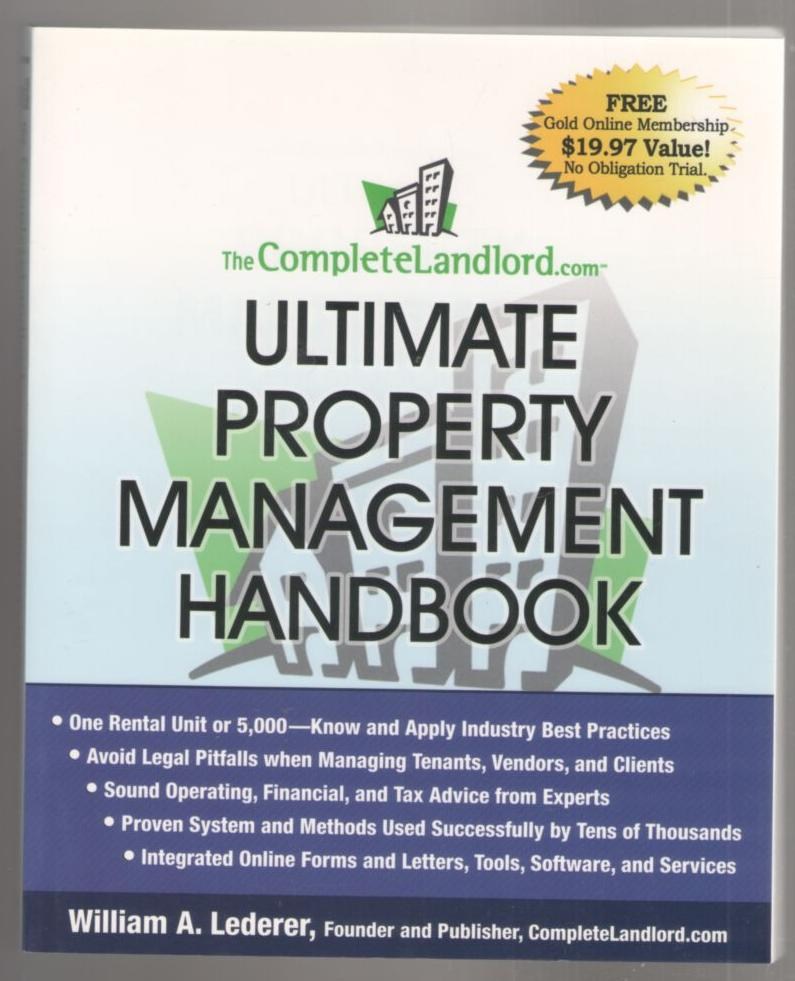 Ultimate Property Management Handbook Image for Ultimate Property Management Handbook