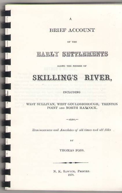 Image for A Brief Account of the Early Settlements Along the Shores of Skilling's River